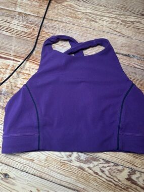 lululemon athletica Deep Purple High-Neck Sports Bralette